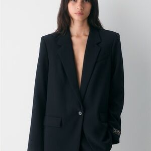 Aritzia Wilfred Generation Black Blazer